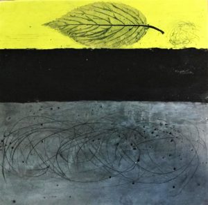 encaustic leaf ex